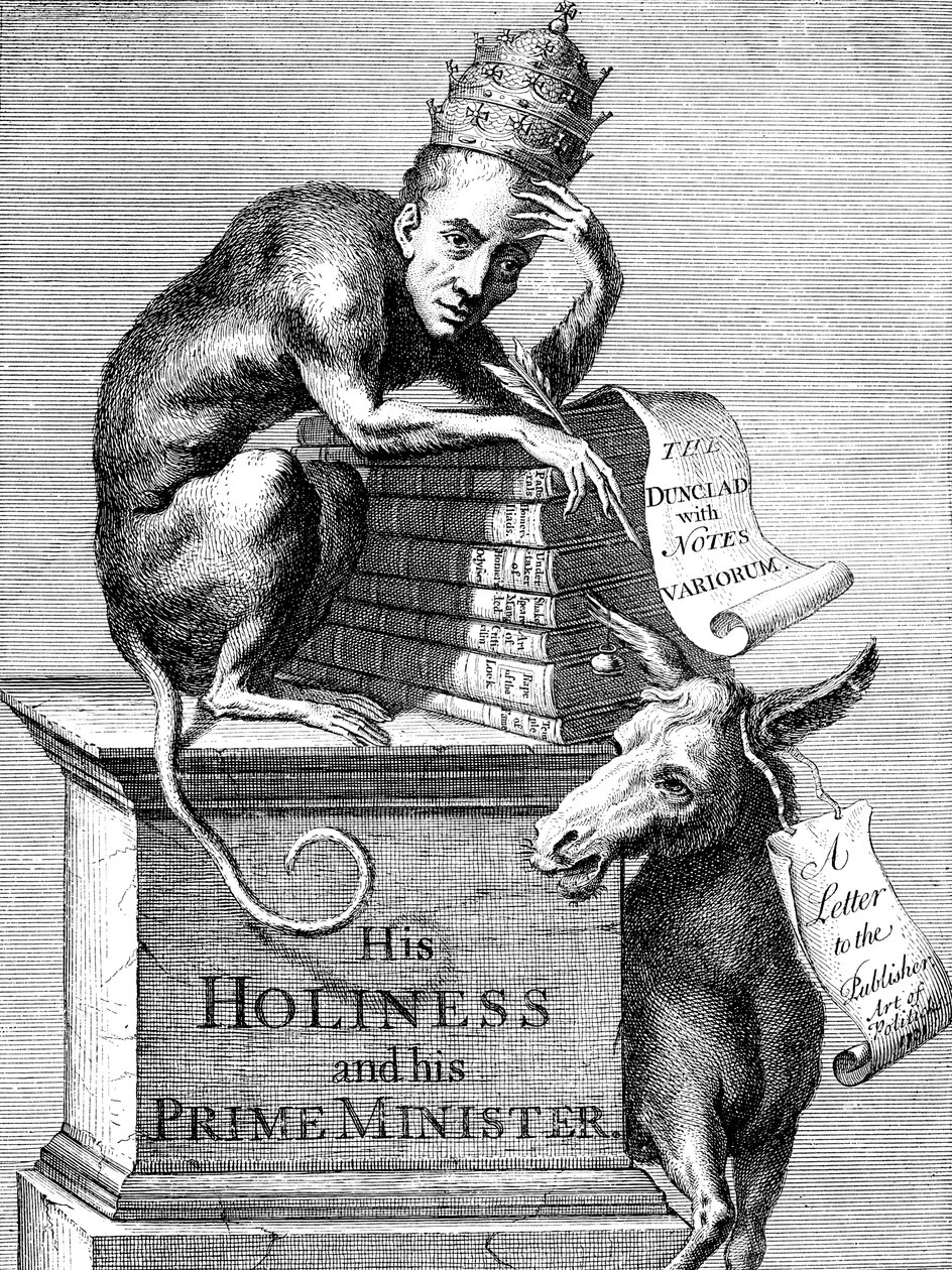 Il volto e il carattere di un ipercritico e commentatore alessandrino, 1728 da Unbekannt