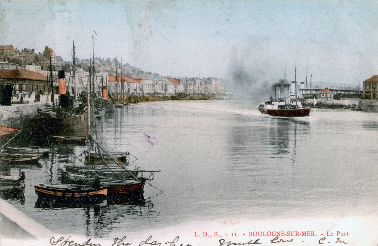 Il porto di Boulogne, Francia da Unbekannt