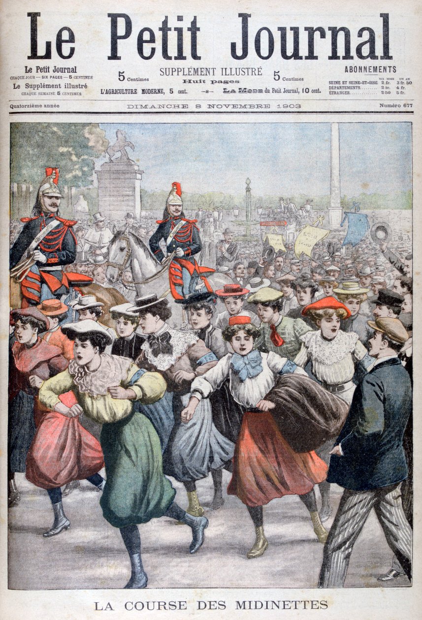 La corsa della Midinette, 1903 da Unbekannt