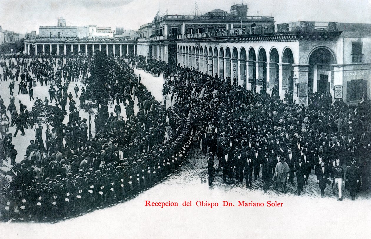 La ricezione del vescovo Mariano Soler, Montevideo, Uruguay, c1900s da Unbekannt