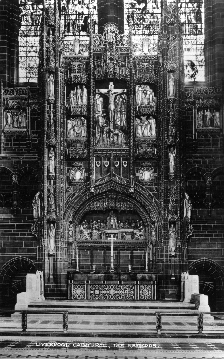 Il reredos nella Cattedrale di Liverpool, XX secolo da Unbekannt
