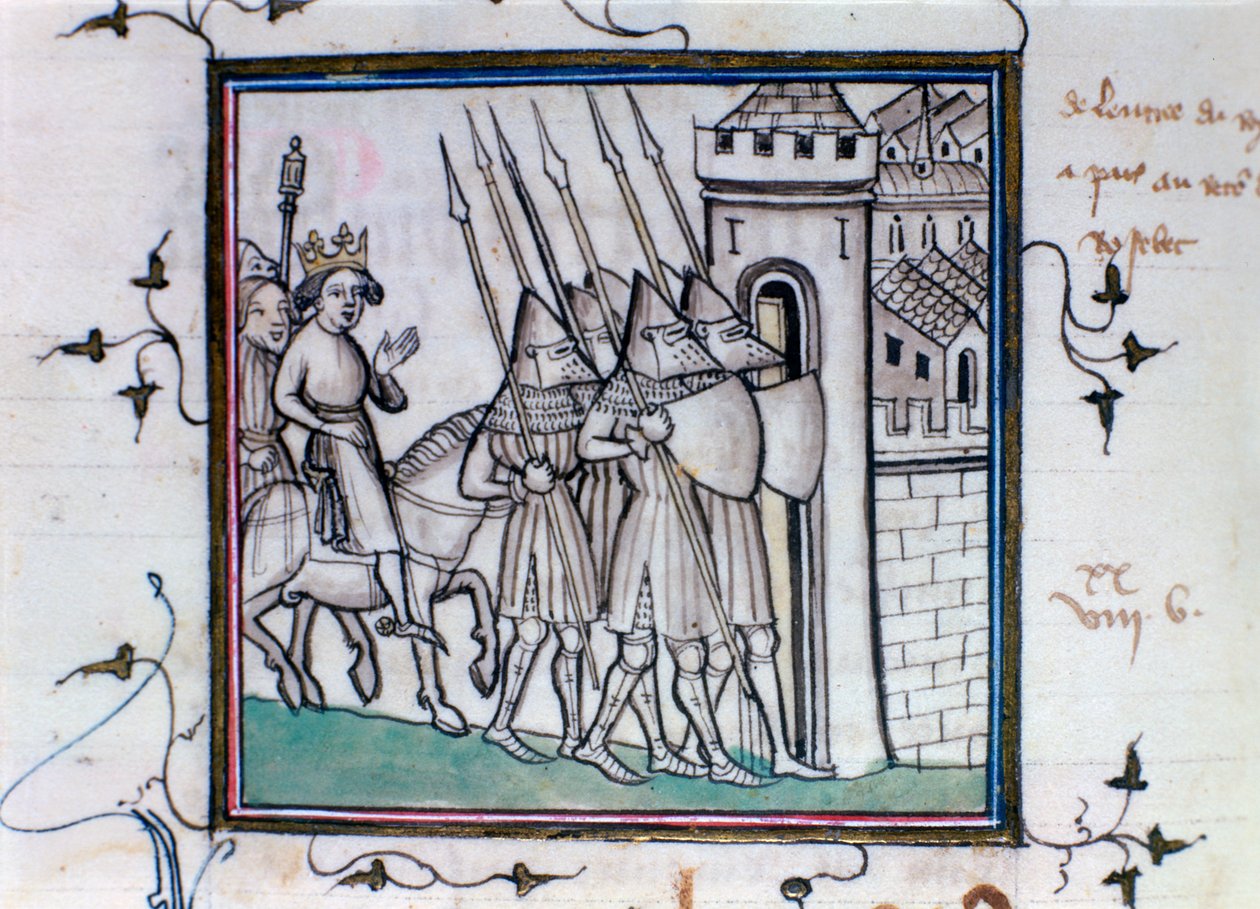Il ritorno di Carlo VI di Francia dopo la battaglia di Roosebeke, 1382, XIV-XV secolo da Unbekannt