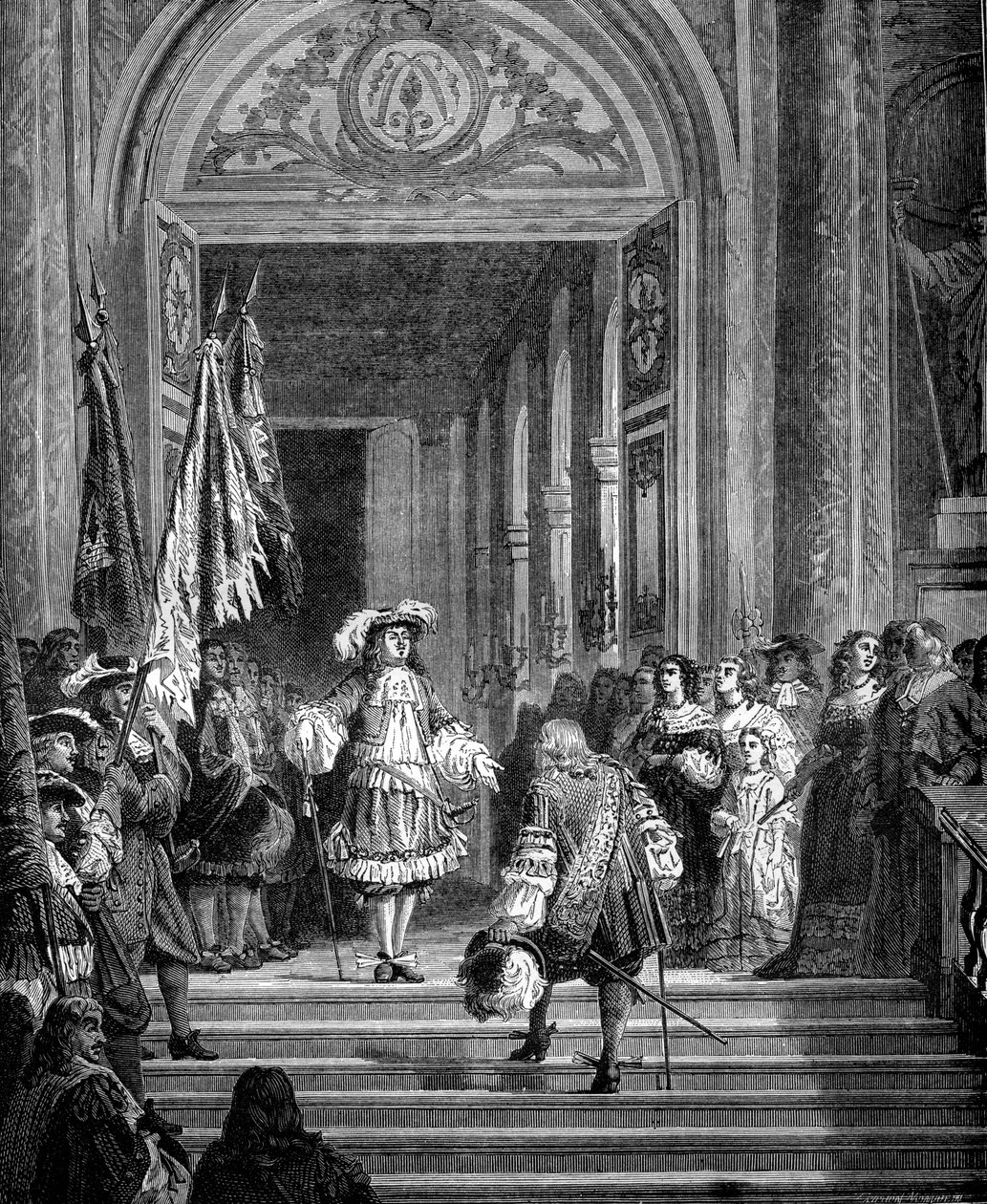 Il ritorno del Gran Condé a Versailles, 1674 1882-1884 da Unbekannt