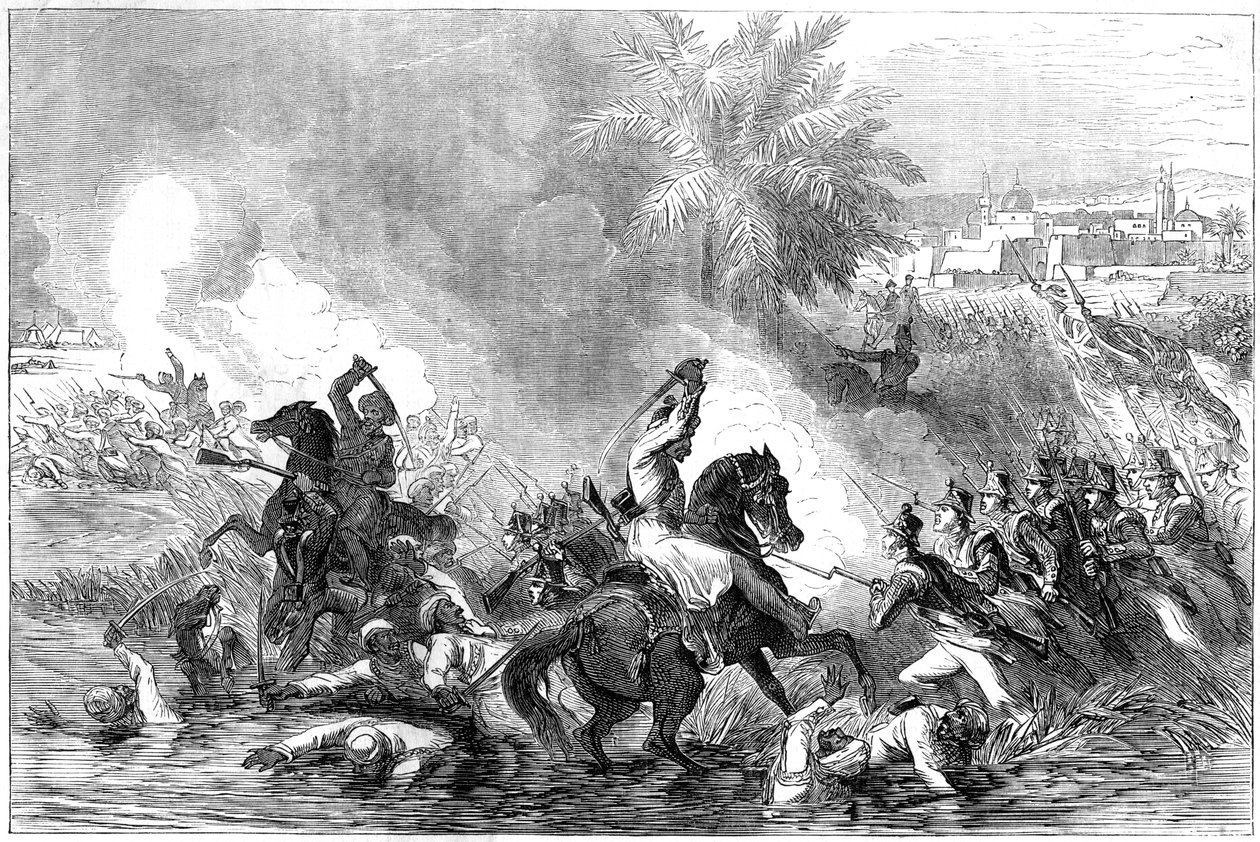 La sortita della guarnigione di Jalalabad, Afghanistan, 1842 da Unbekannt