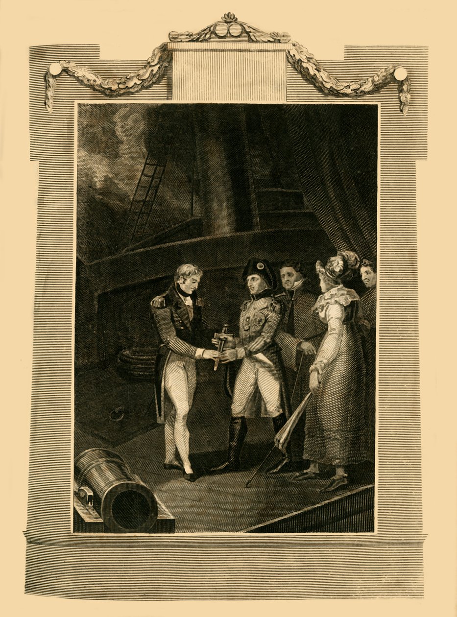 La resa di Buonaparte a bordo del Bellerophon da Unbekannt