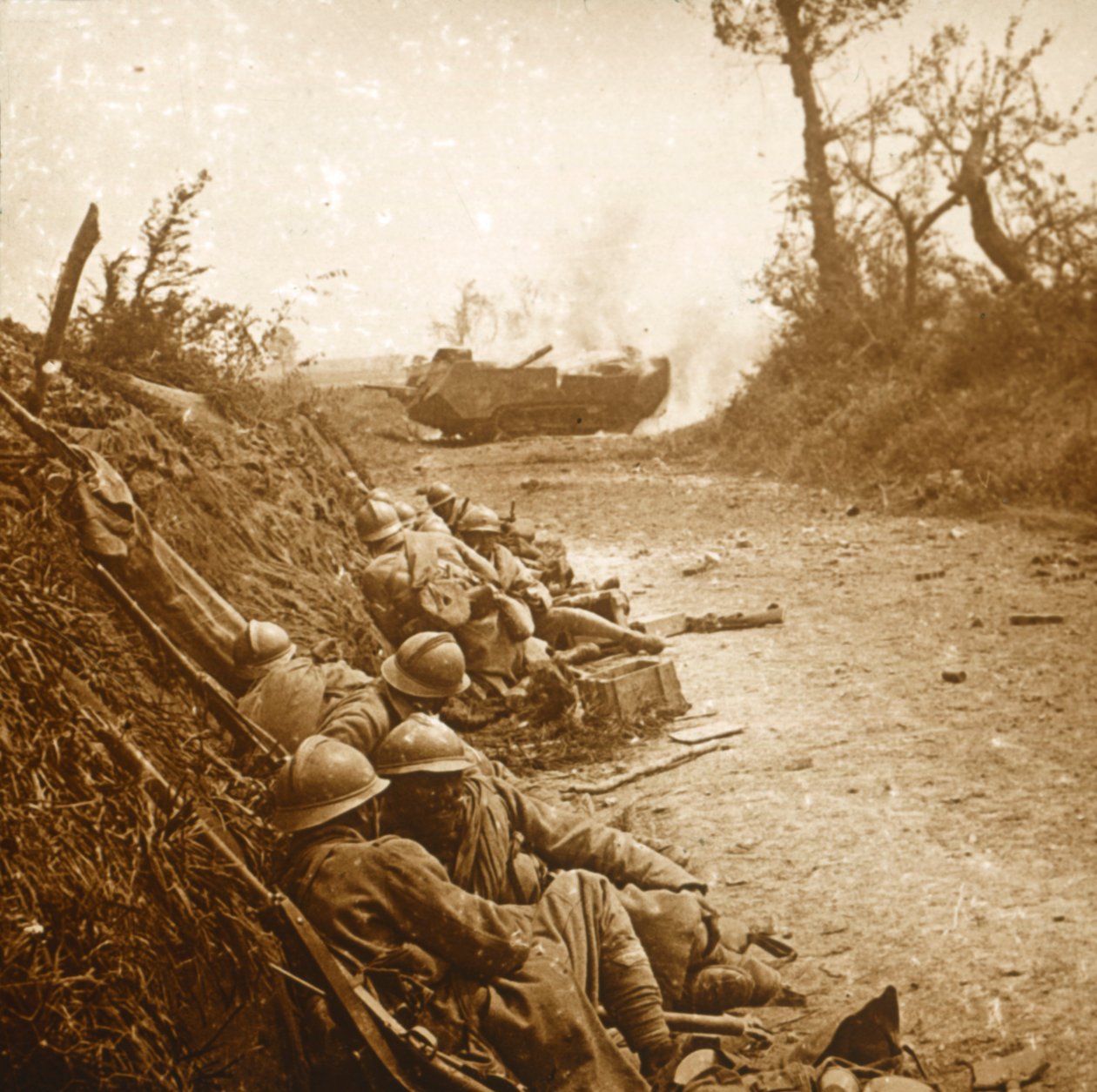 La presa di Courcelles, Francia settentrionale, giugno 1918 da Unbekannt