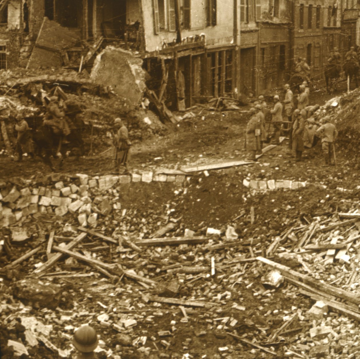 La presa di Ham, Francia settentrionale, 1917 da Unbekannt