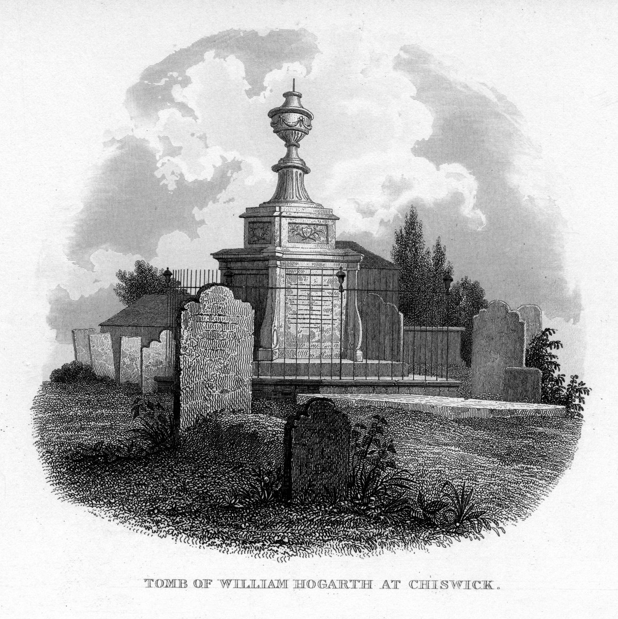 La tomba di William Hogarth a Chiswick da Unbekannt