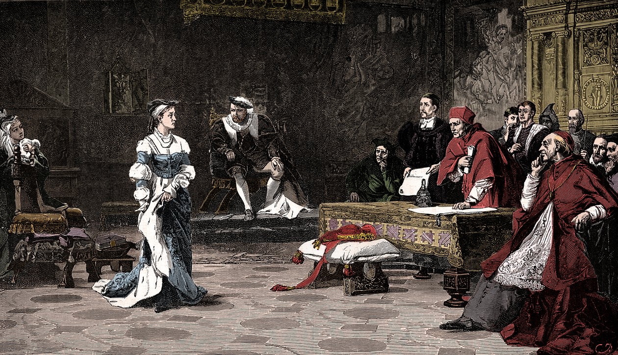 Il processo della Regina Caterina, 1529 da Unbekannt