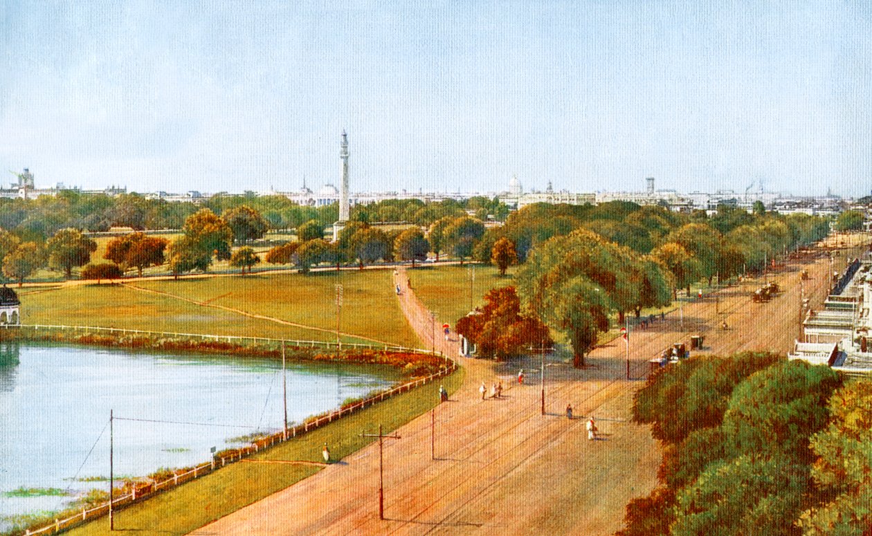 La vista da Chowringhee, Calcutta, India da Unbekannt