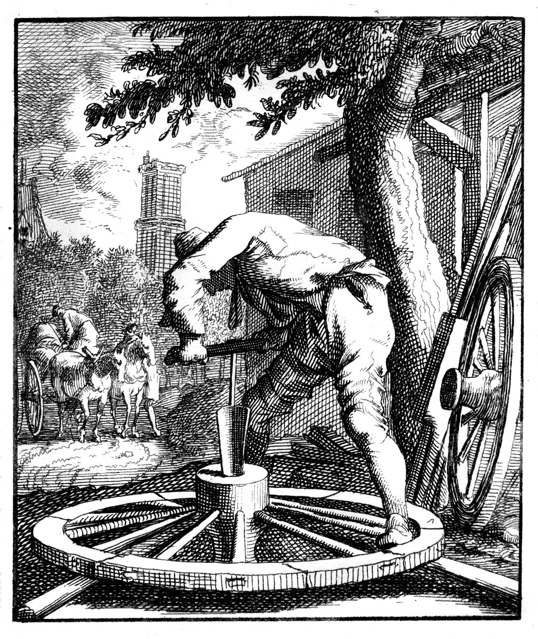 Il costruttore di carri, XVIII secolo da Unbekannt