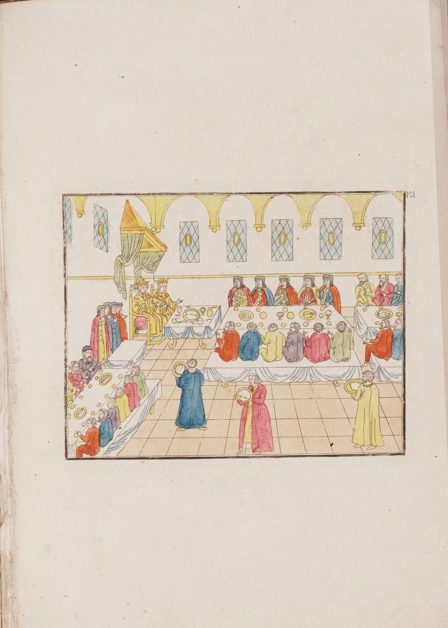 Cerimonia di matrimonio dello Zar Mikhail Feodorovich e Yevdokiya Lukyanovna, 1810 da Unbekannt