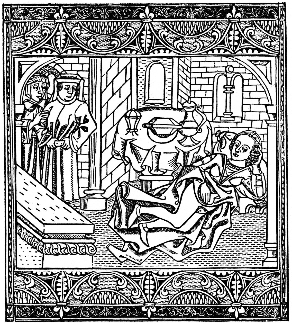 La moglie di Xanthus addormentata, 1485 1964 da Unbekannt