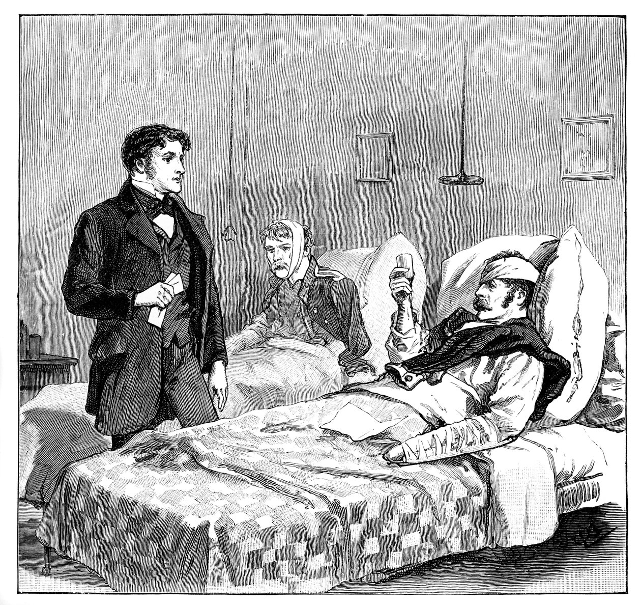 Il brindisi dei soldati feriti alla Regina, c1850s, 1888 da Unbekannt