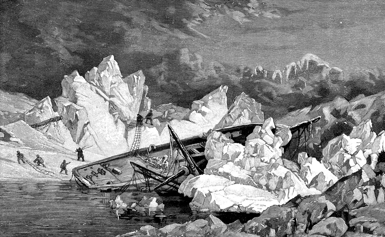 Il naufragio della Hansa. Seconda spedizione tedesca al Polo Nord, 1870 da Unbekannt