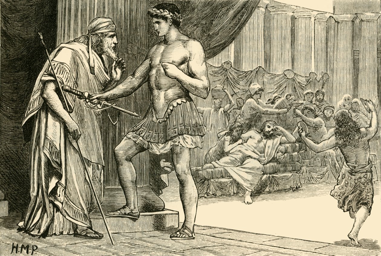 Teseo e Egeo, 1890 da Unbekannt