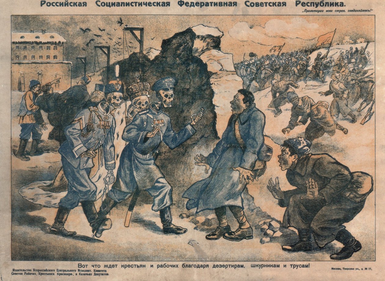 Questo è ciò che attende i contadini e i lavoratori a causa delle attività dei disertori, degli egoisti e dei codardi, 1918-1919 da Unbekannt