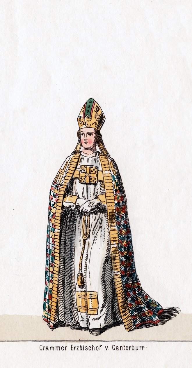 Thomas Cranmer, costume per l