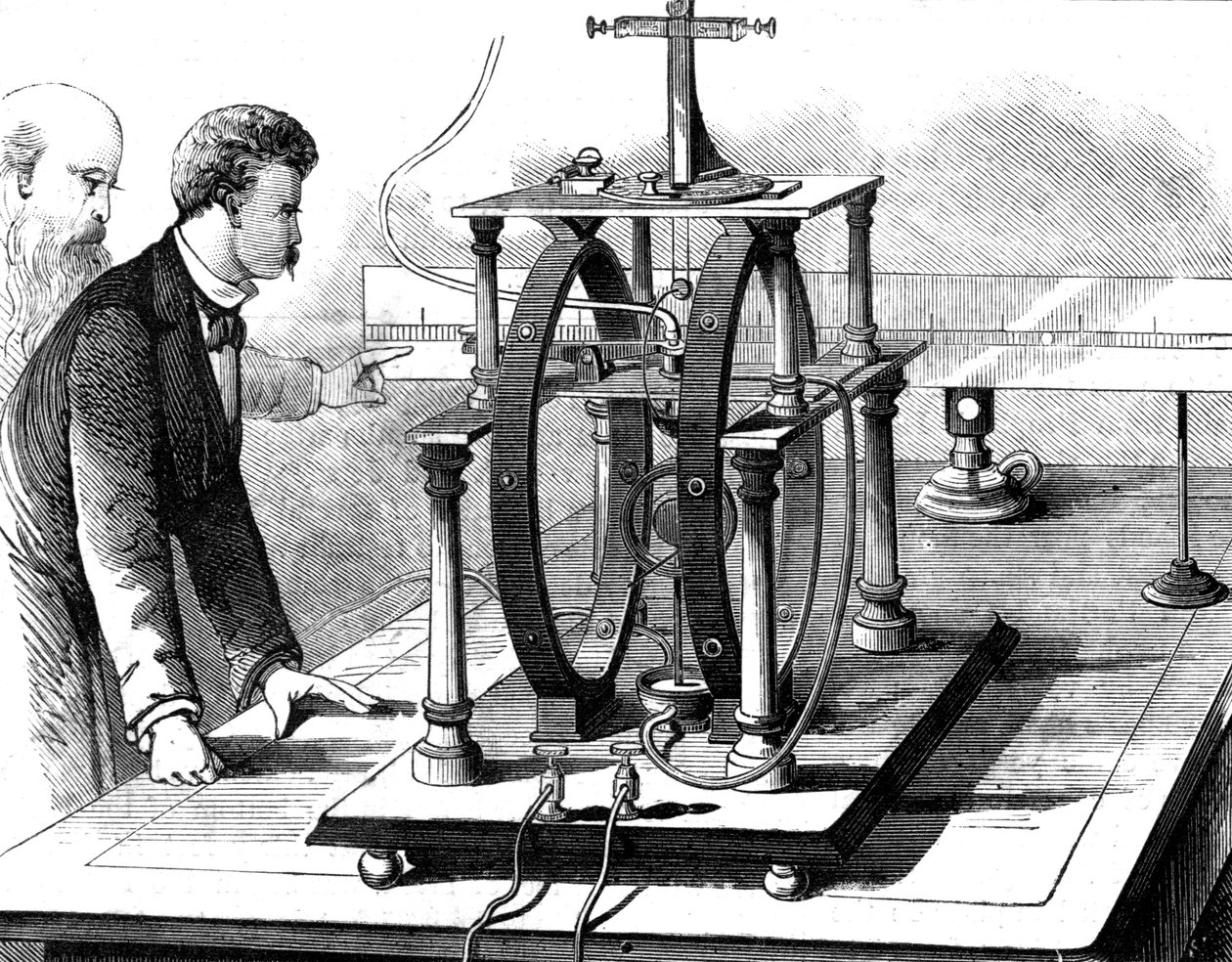 Forma migliorata del dinamometro elettrico di JW Trowbridge di Thomas Edison, 1879 da Unbekannt