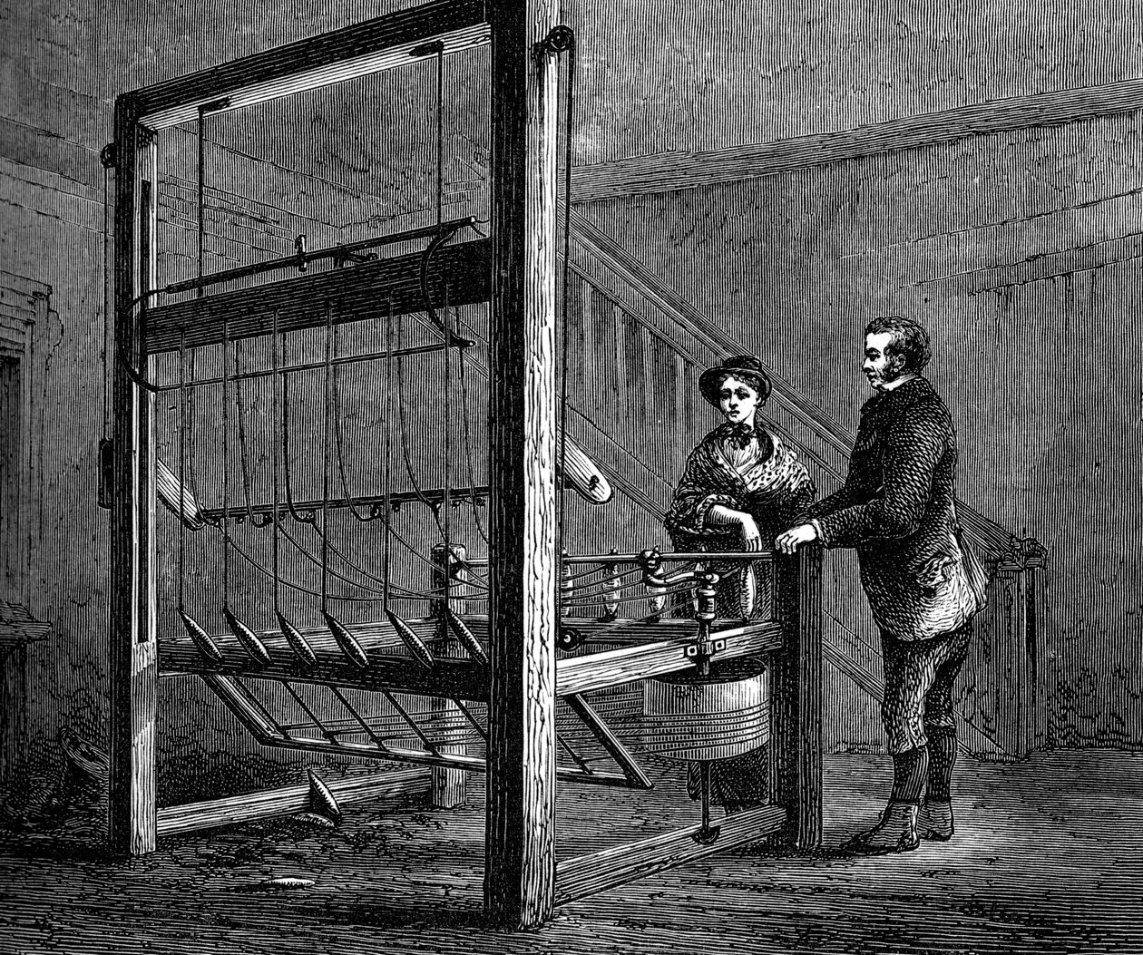 Spinning jenny di Thomas Highs, c1880 da Unbekannt
