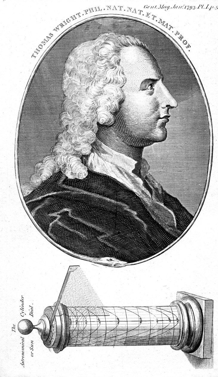 Thomas Wright, astronomo inglese, costruttore di strumenti scientifici e insegnante, 1793 da Unbekannt