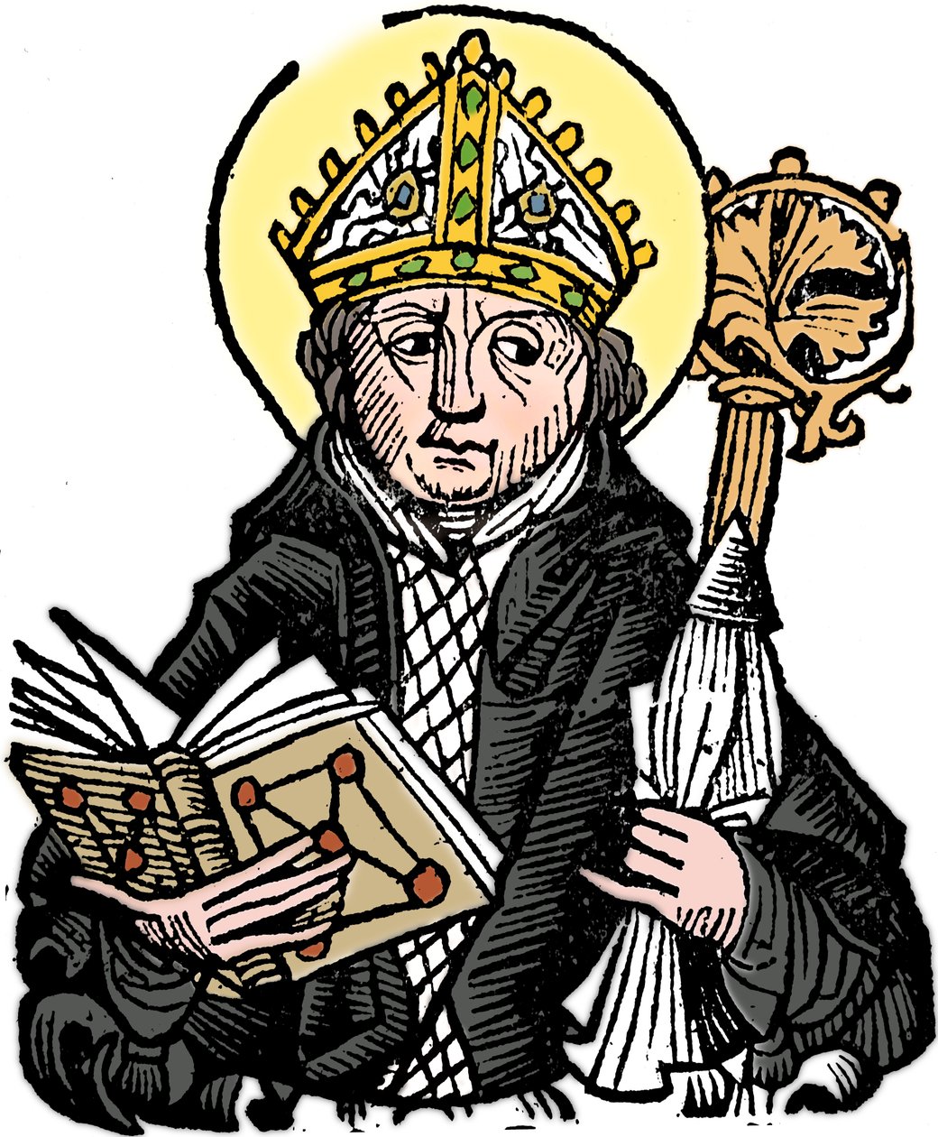 Thomas a Becket 1118-1170, ecclesiastico inglese, santo e martire, 1493 da Unbekannt