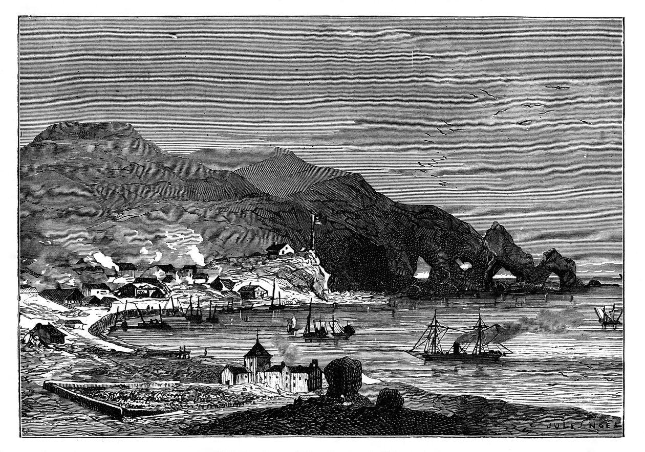 Thorshavn, capitale delle Isole Faroe, c1890 da Unbekannt