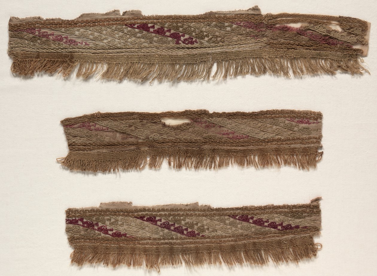 Tre Frammenti di Bordo, c. 1100-1400 da Unbekannt