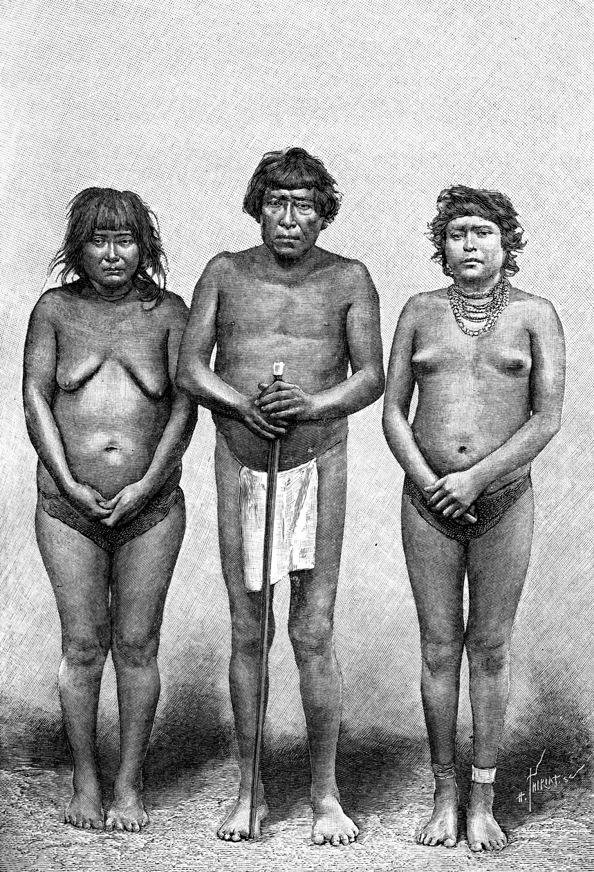 Tre indiani Guarauni, Venezuela, 1895 da Unbekannt