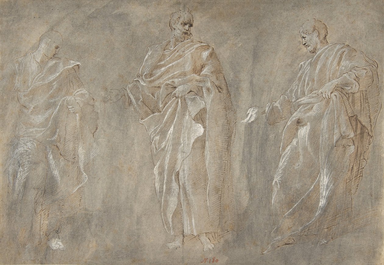 Tre figure in piedi da Unbekannt