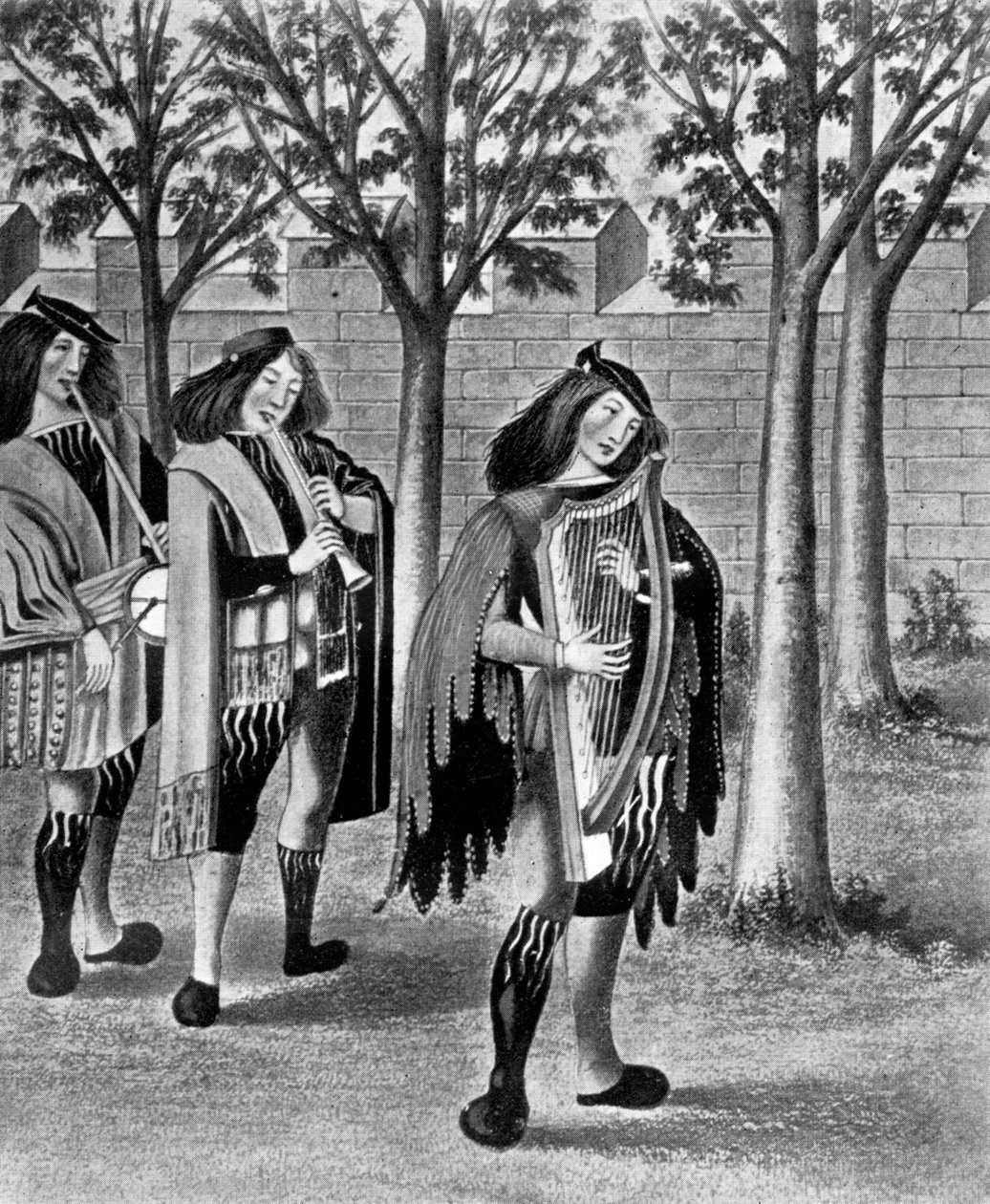 Tre menestrelli, c1480, 1910 da Unbekannt