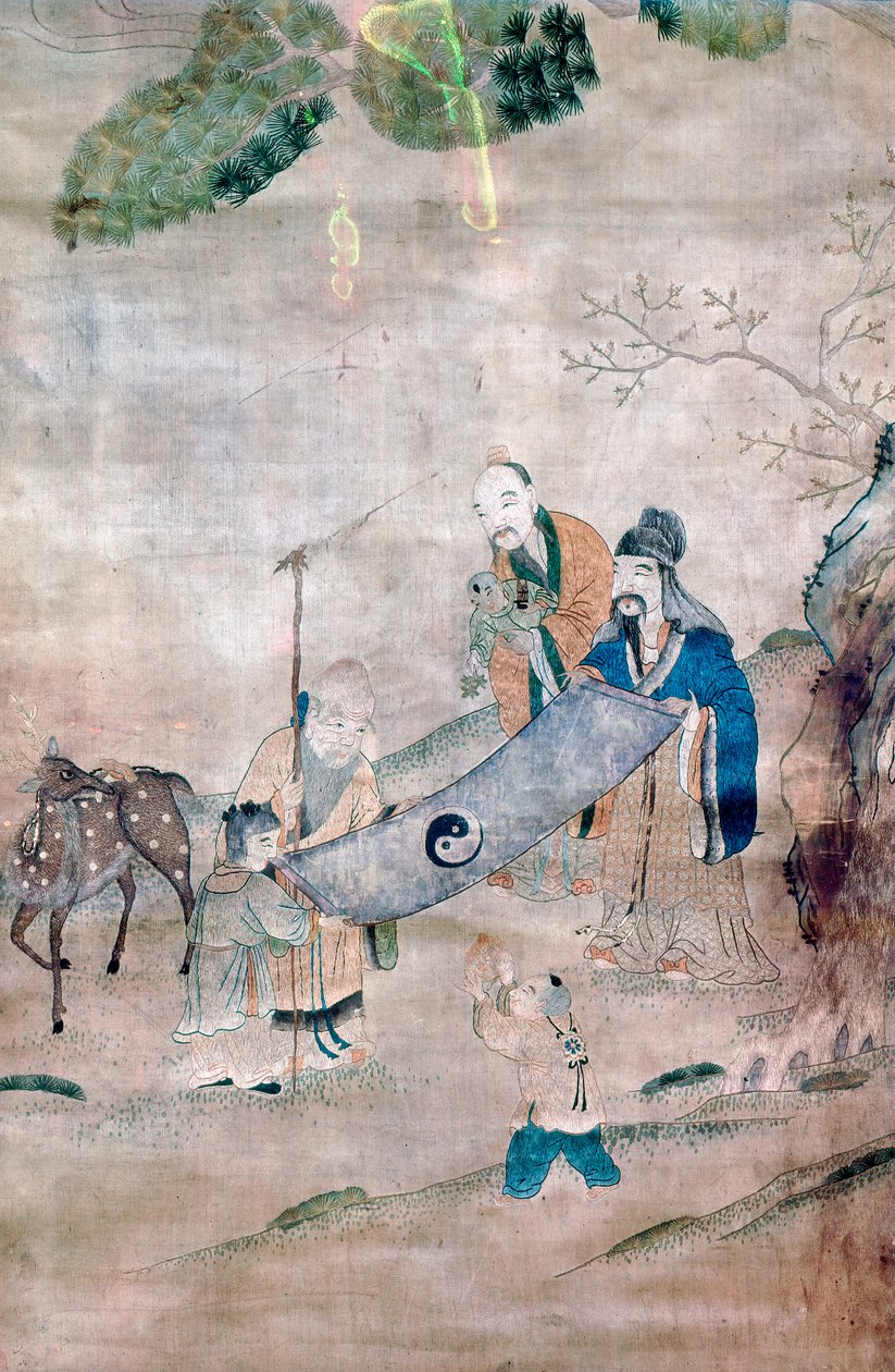 Tre saggi di Tai Chi, cinesi, XVII o XVIII secolo da Unbekannt