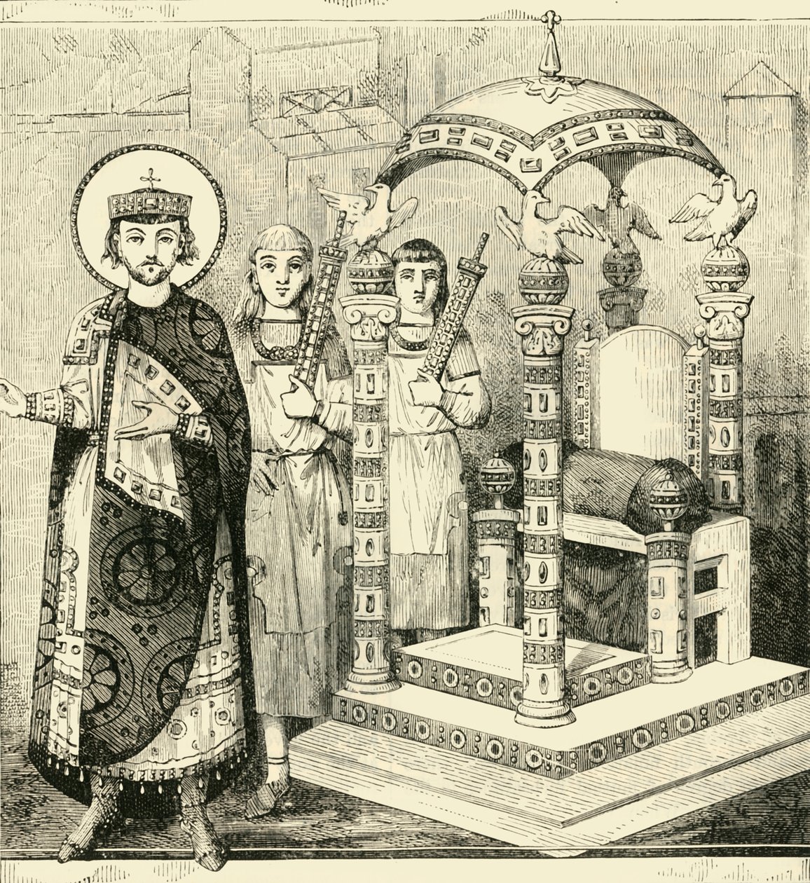 Trono degli imperatori bizantini, 1890 da Unbekannt