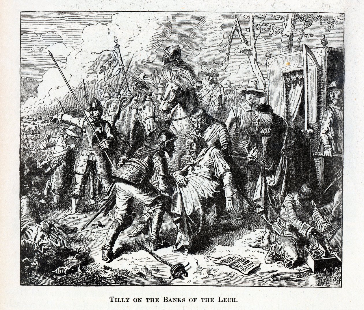 Tilly sulle rive del Lech, 1882 da Unbekannt