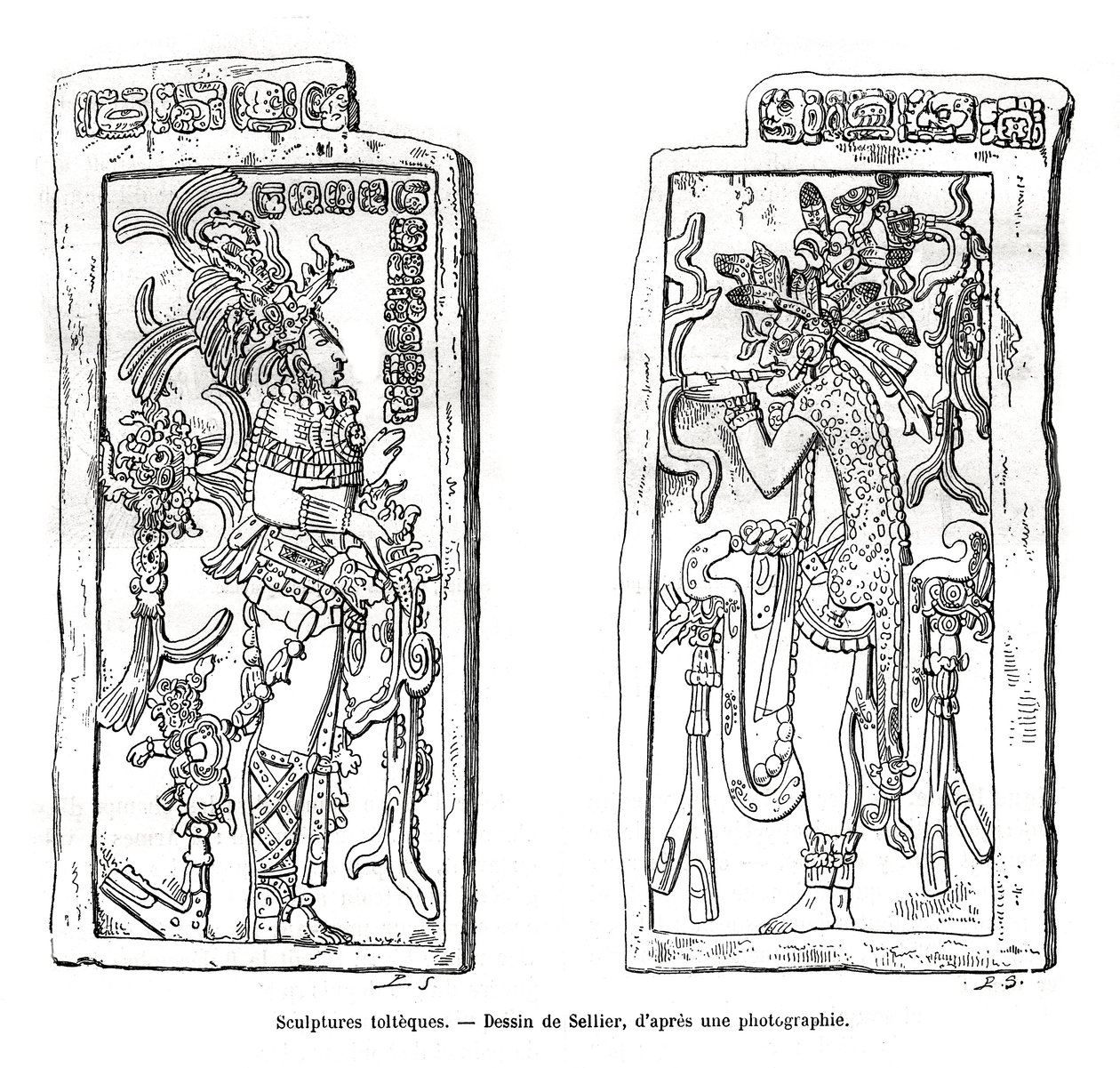 Sculture tolteche, Messico, XIX secolo da Unbekannt