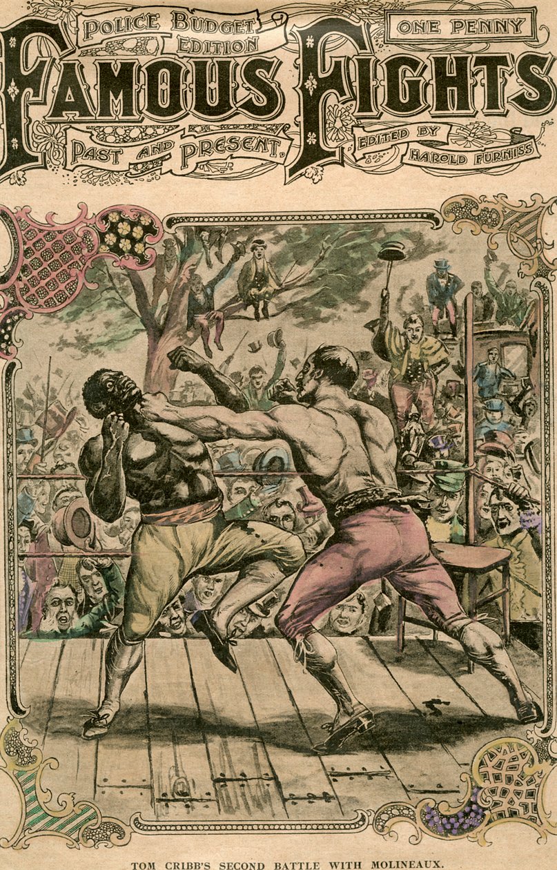 Seconda battaglia di Tom Cribb con Molineaux, 1811 fine XIX o inizio XX secolo da Unbekannt