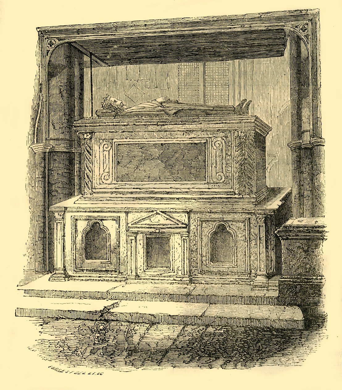 Tomba di Enrico III, 1881 da Unbekannt