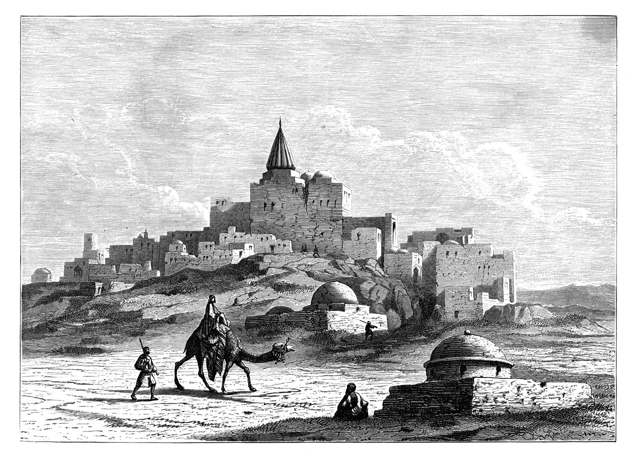 Tomba di Giona, vicino alla moschea, sul tumulo artificiale di Nabbi Yunis, Ninive, Assiria, c1890 da Unbekannt