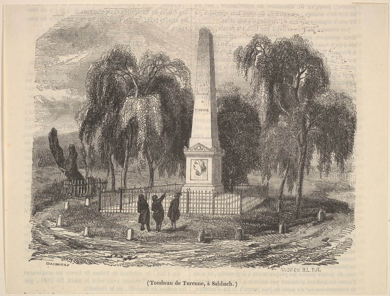 Tombeau de Turenne a Salsbach, 1835-78 da Unbekannt