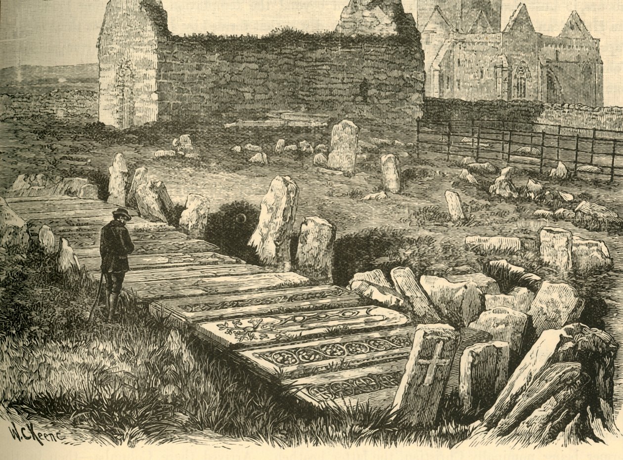 Tombe dei Re, Cappella di St. Oran e Cattedrale di Iona, 1898 da Unbekannt