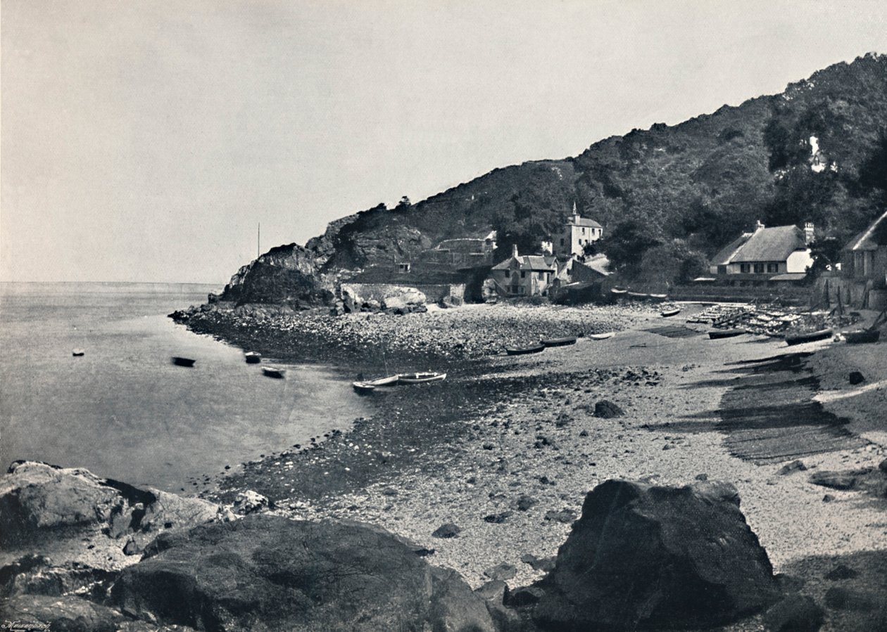 Torquay - La spiaggia, Babbicombe, 1895 da Unbekannt