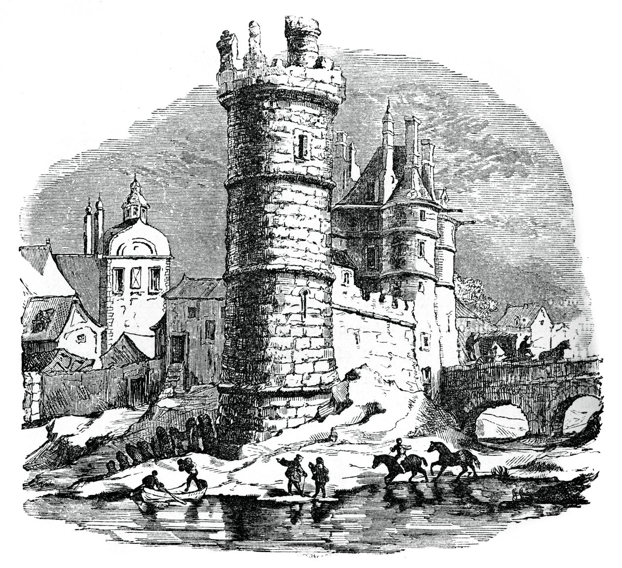 Tour de Nesle, Parigi, XVII secolo, 1870 da Unbekannt