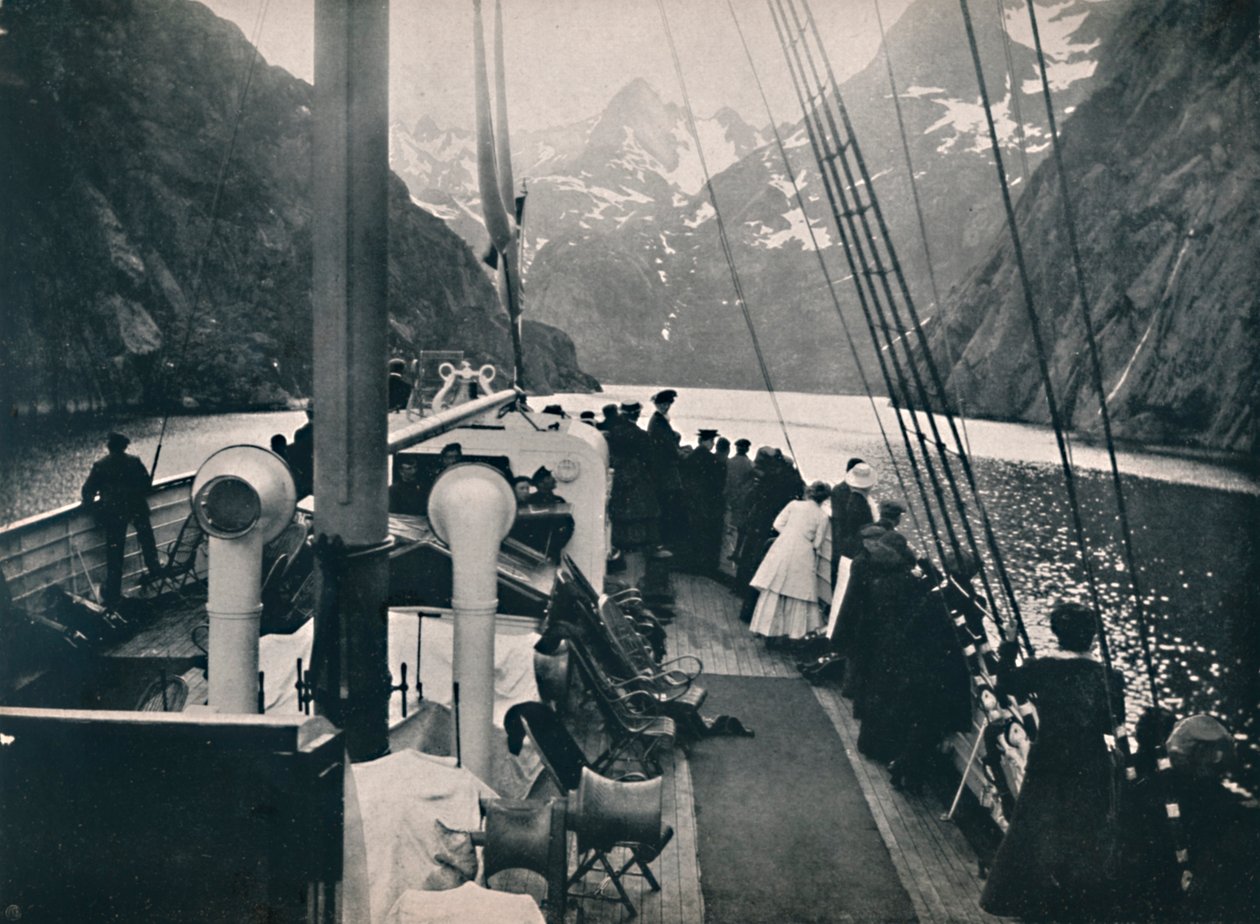 Battello turistico nel Trold Fjord, 1914 da Unbekannt