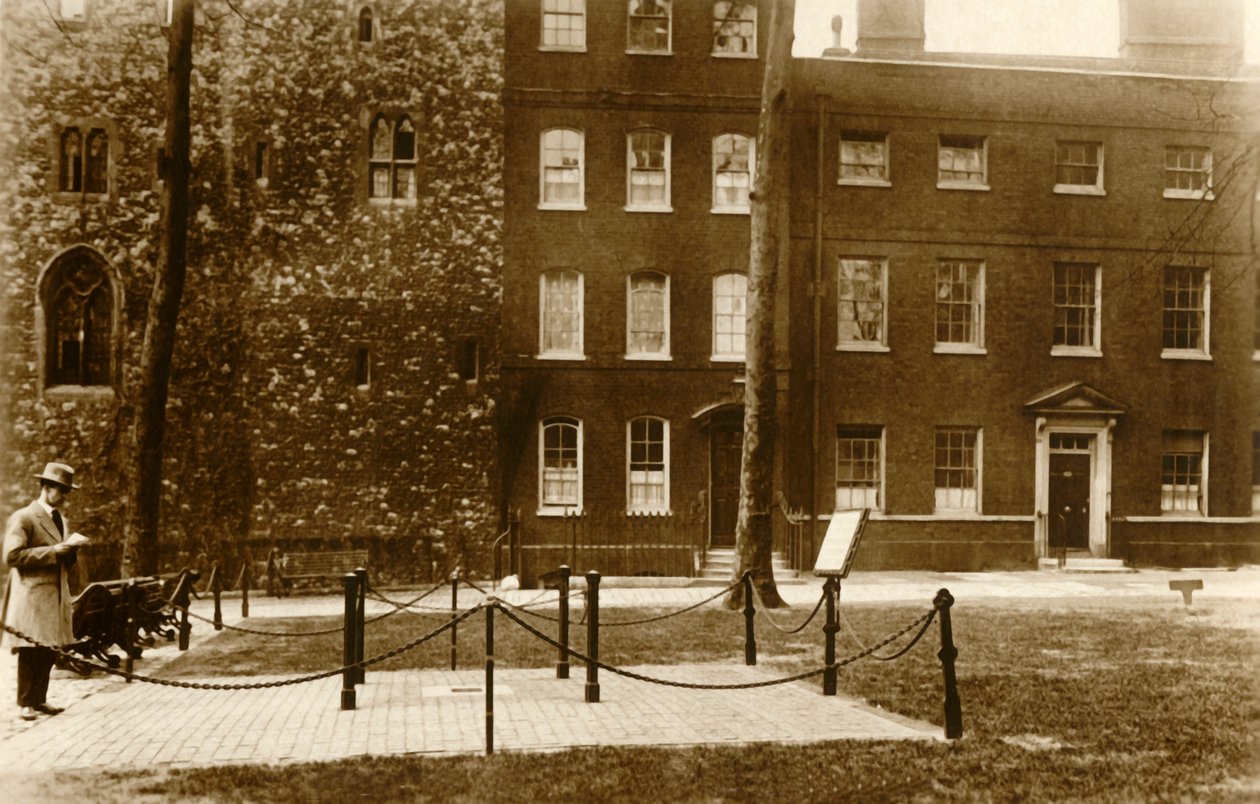 Torre di Londra. Il sito della piattaforma, c. 1910 da Unbekannt