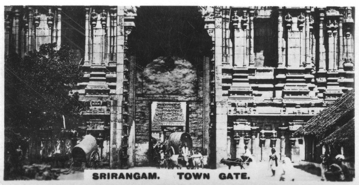 Porta della città, Srirangam, India, c1925 da Unbekannt