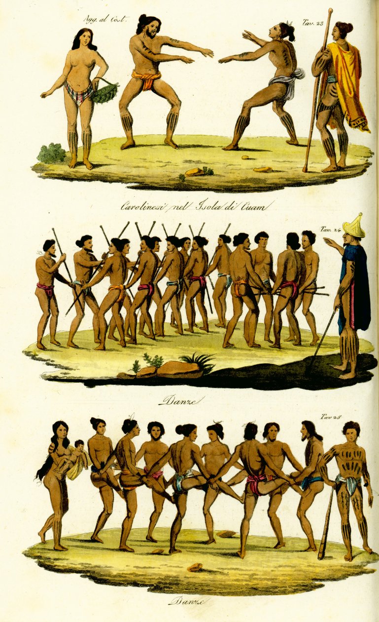 Danza tradizionale delle Isole Caroline, Micronesia da Unbekannt