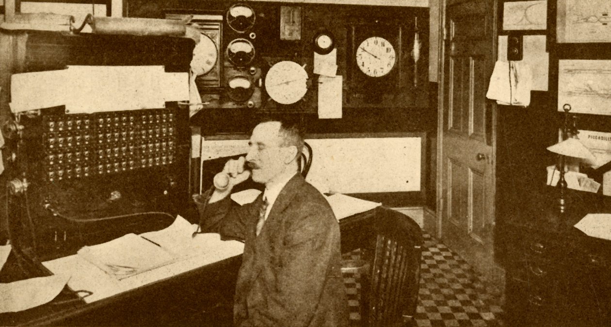 Ufficio dei controllori del traffico, Metropolitana di Londra, 1930 da Unbekannt