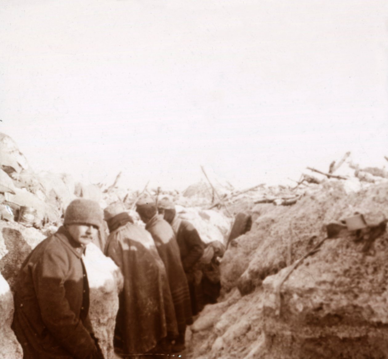 Trincee, Tahure, Francia settentrionale, c1914-c1918 da Unbekannt