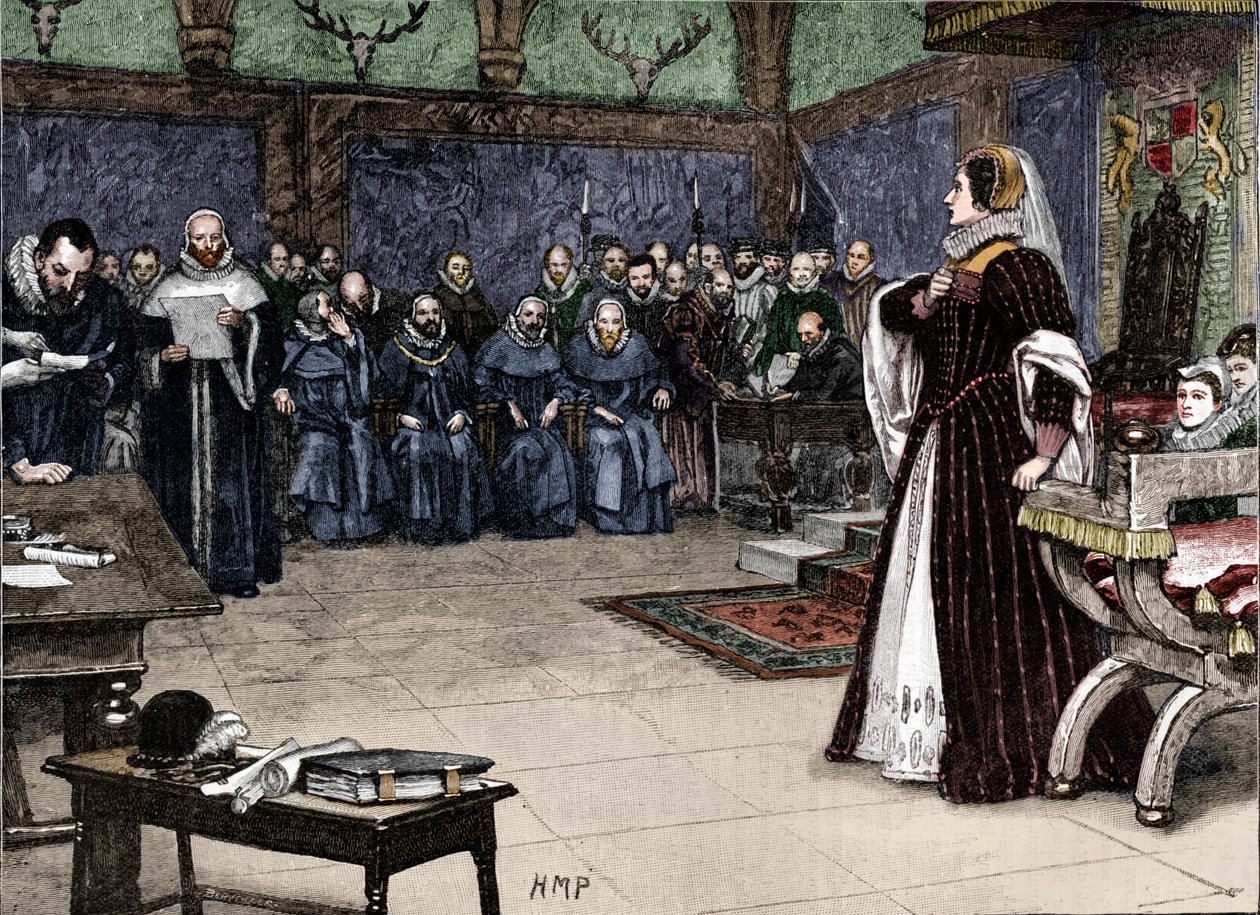 Processo a Maria Regina di Scozia nel Castello di Fotheringhay, 1586 1905 da Unbekannt
