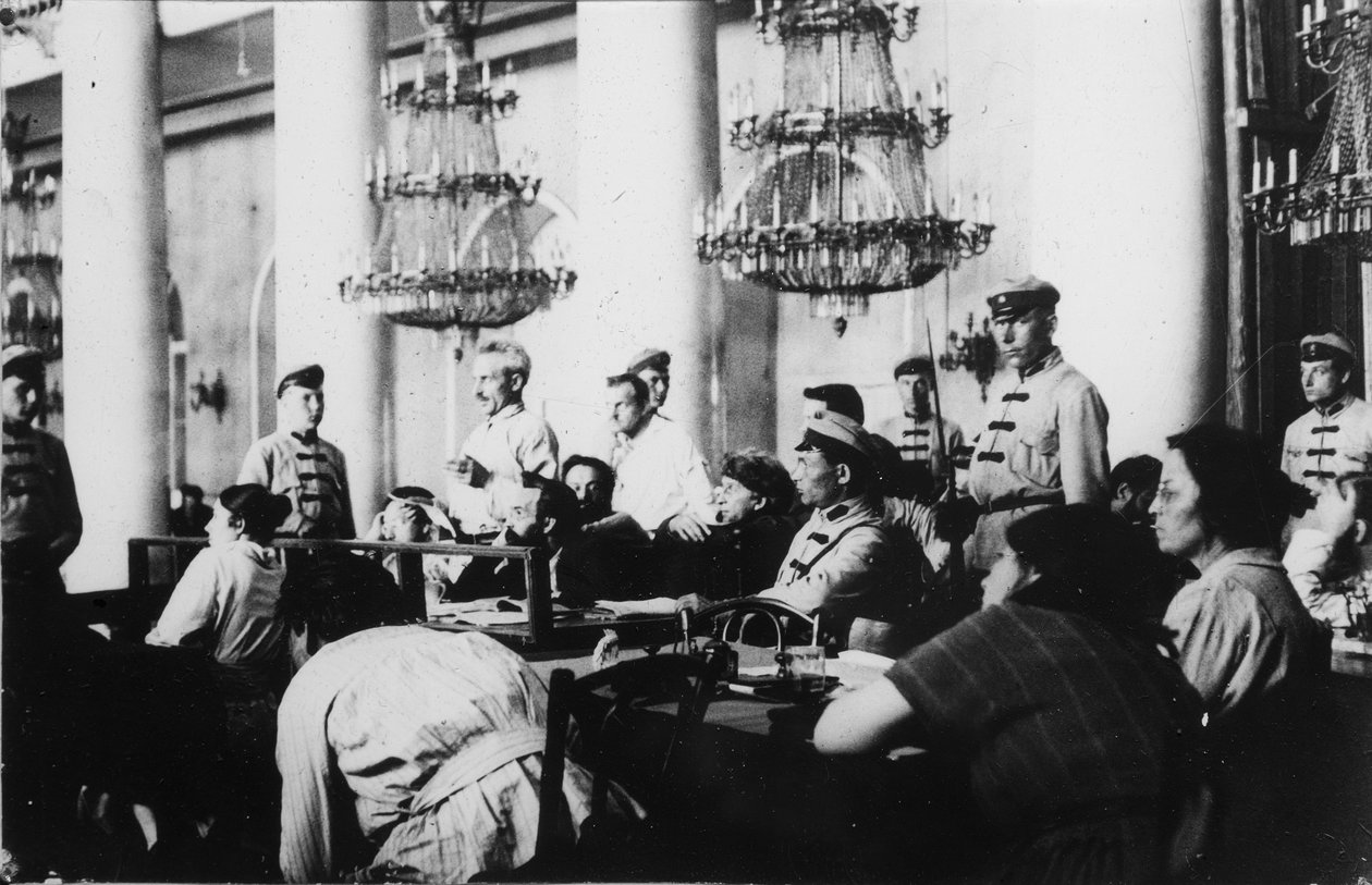 Processo ai leader del Partito Socialista-Rivoluzionario, Mosca, Russia, agosto 1922 da Unbekannt